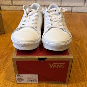 Vans Classic White Lace-Up Sneakers
